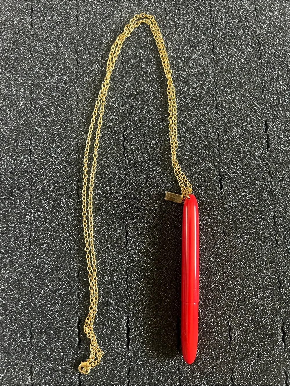 Vintage Kate Spade red pen necklace
